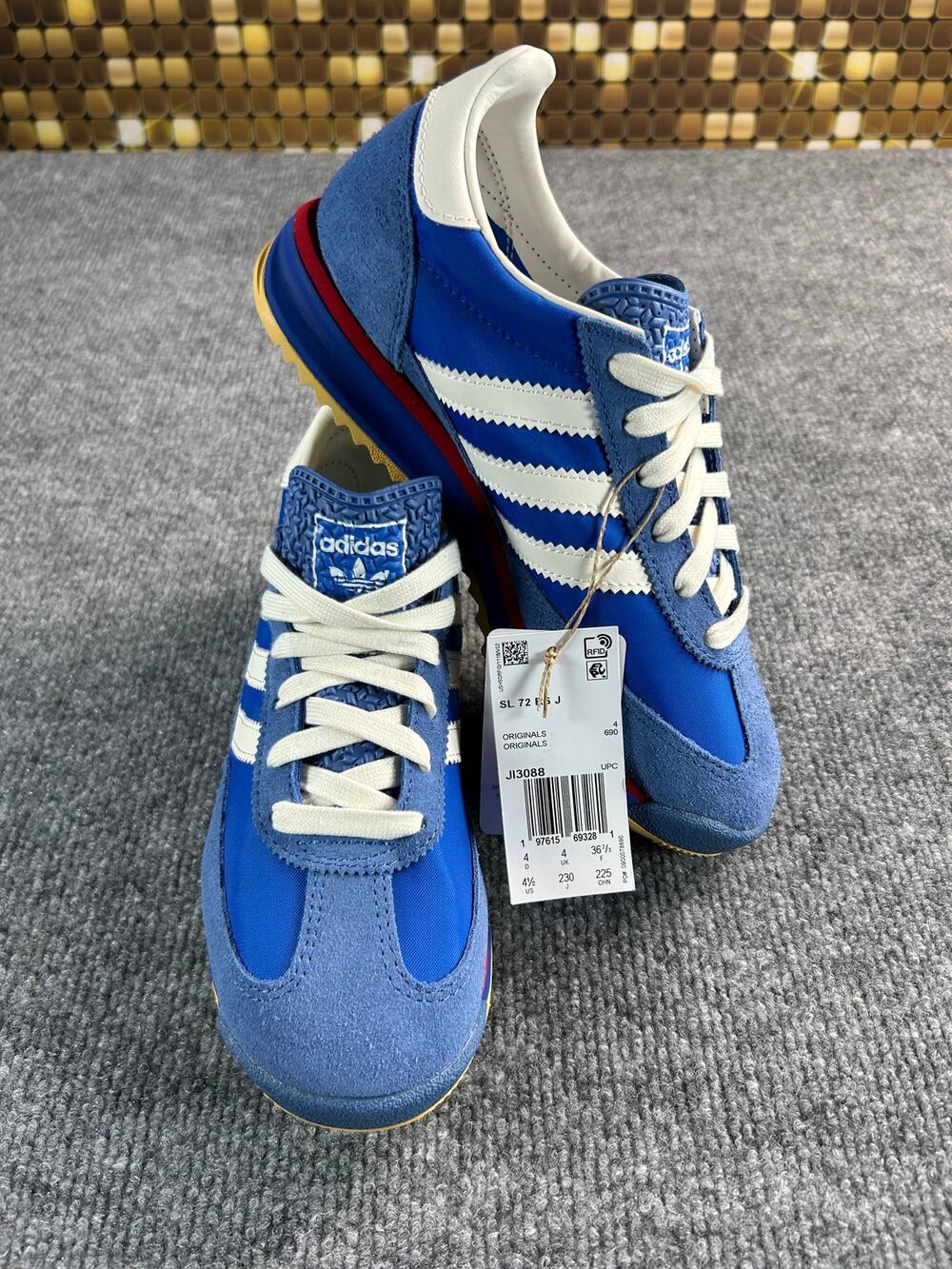Adidas SL 72 RS Blue White Red Women's Sneakers Size 4.5 US Retro Running Shoes - Picture 1 of 9